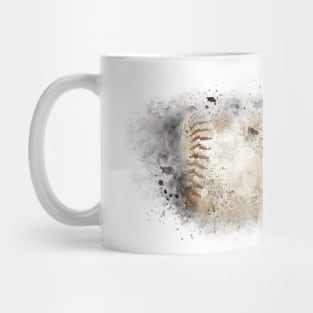 Distressed Baseball Mug